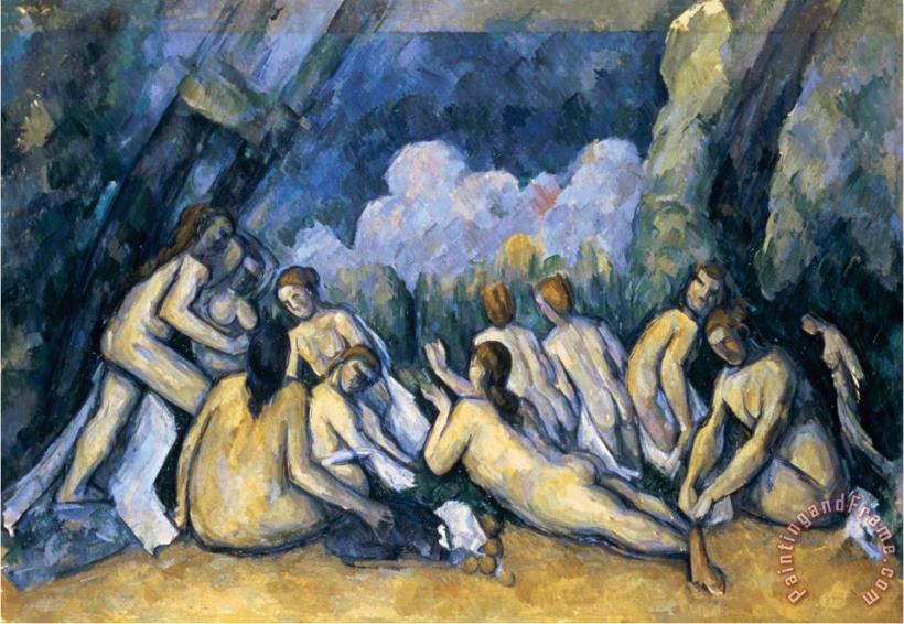 The Large Bathers Circa 1900 05 painting - Paul Cezanne The Large Bathers Circa 1900 05 Art Print