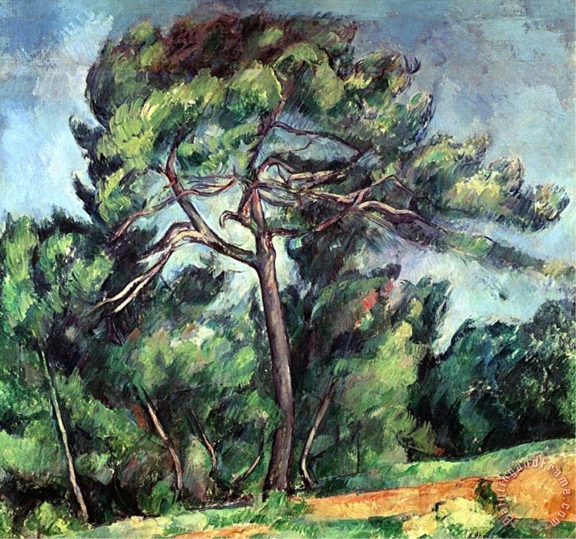 Paul Cezanne The Large Pine Circa 1889 Art Painting