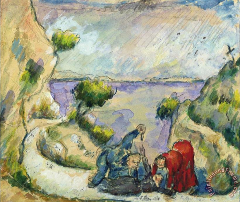 Paul Cezanne The Murder C 1867 70 Art Print