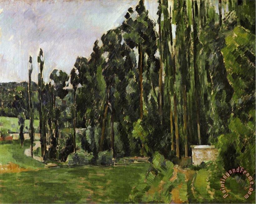 The Poplars 1879 1882 painting - Paul Cezanne The Poplars 1879 1882 Art Print