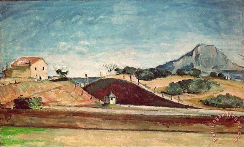 Paul Cezanne The Railway Cutting C 1870 Art Painting