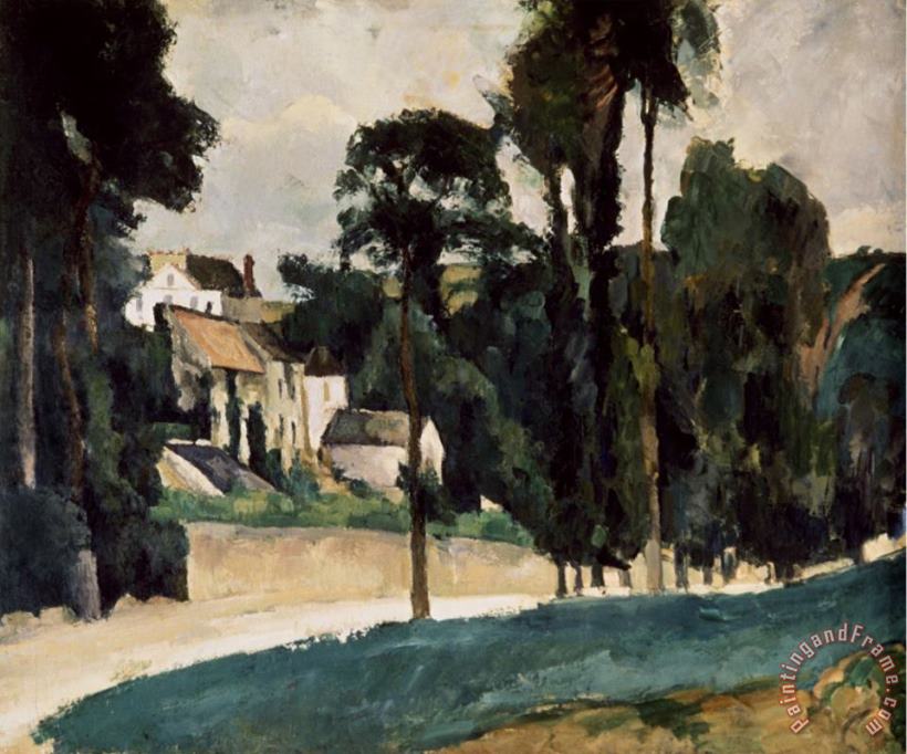 The Road at Pontoise painting - Paul Cezanne The Road at Pontoise Art Print