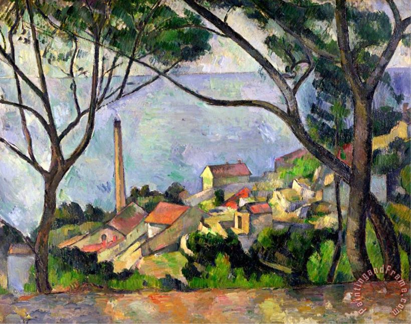 Paul Cezanne The Sea at L Estaque 1878 Art Painting