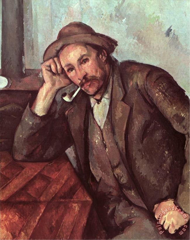 The Smoker 1891 92 painting - Paul Cezanne The Smoker 1891 92 Art Print