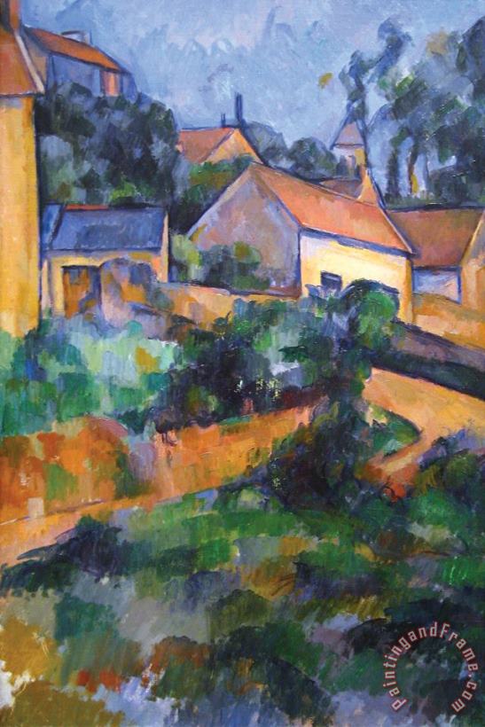 Paul Cezanne Turning Road at Montgeroult Art Painting