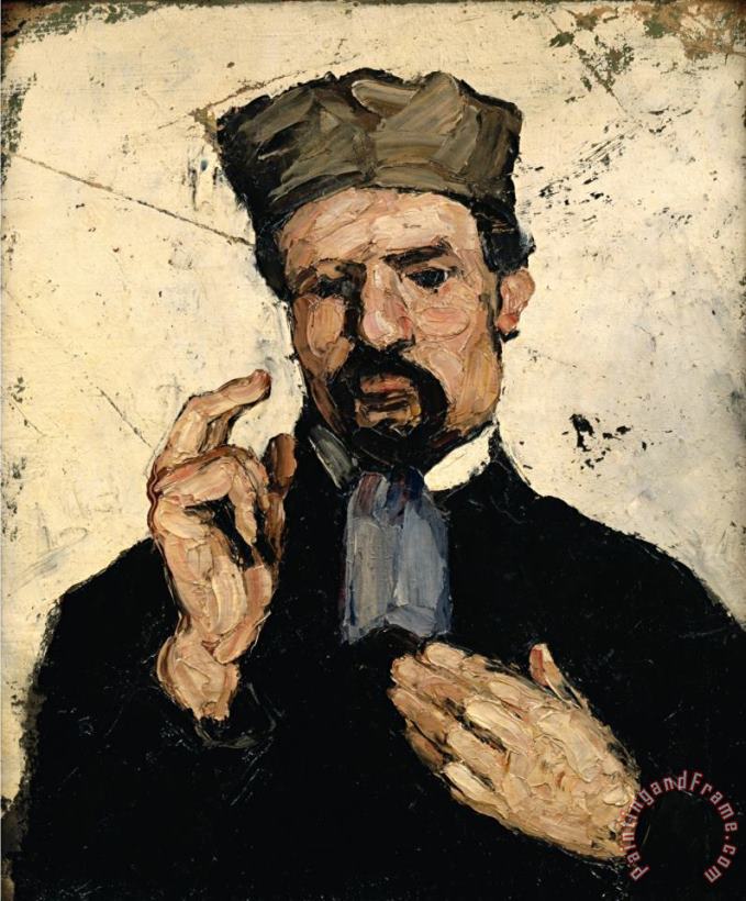 Paul Cezanne Uncle Dominique As a Lawyer 1866 Art Painting