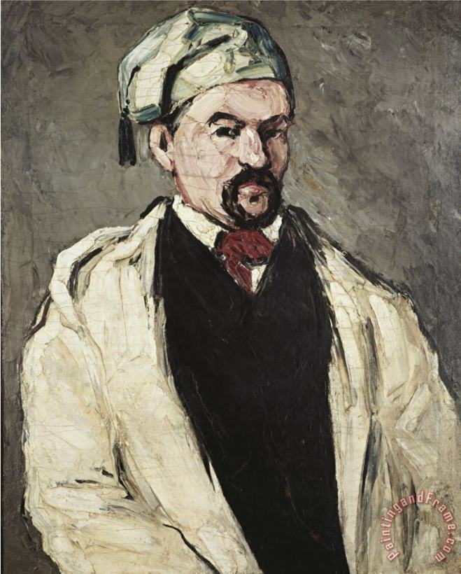 Paul Cezanne Uncle Dominique Man in a Cotton Hat Art Print