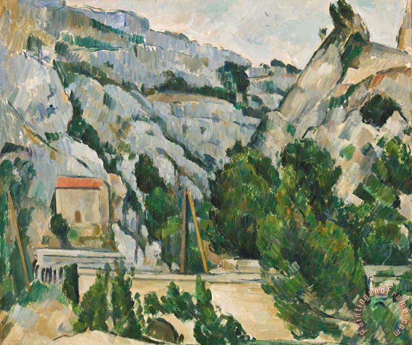 Viaduct at l'Estaque painting - Paul Cezanne Viaduct at l'Estaque Art Print