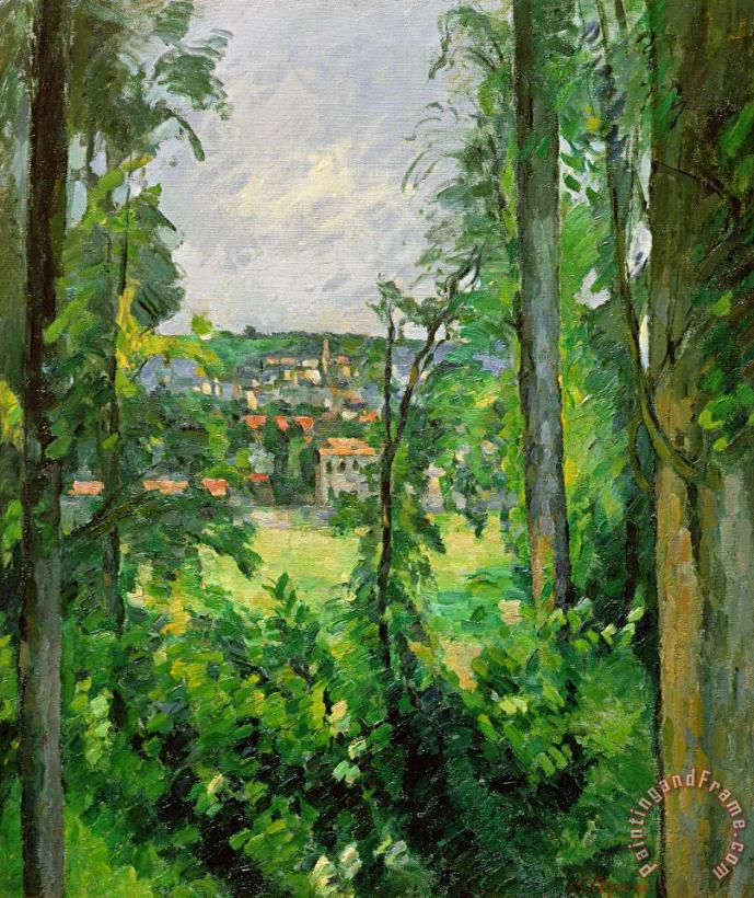View of the Outskirts painting - Paul Cezanne View of the Outskirts Art Print