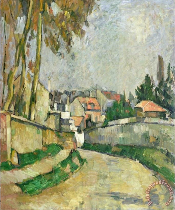 Village Road 1879 82 painting - Paul Cezanne Village Road 1879 82 Art Print