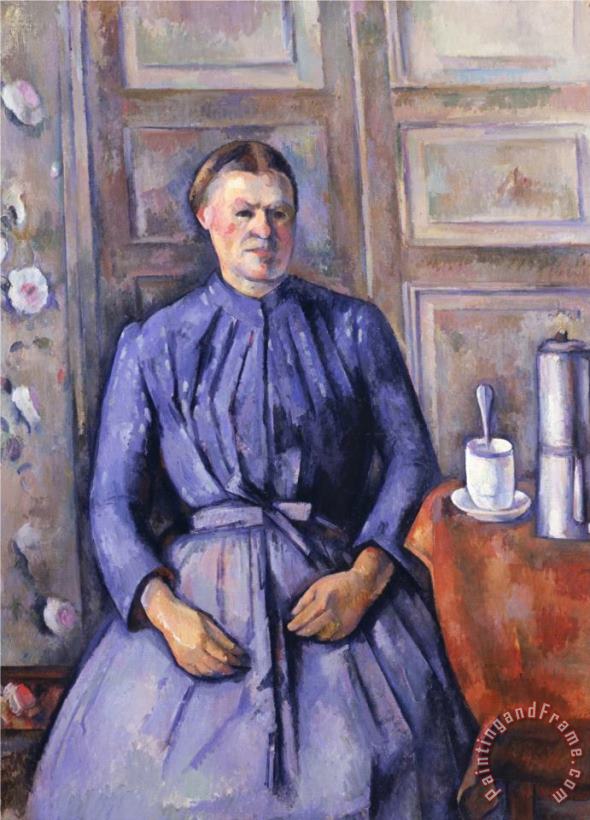 Woman with a Coffee Pot Circa 1890 95 painting - Paul Cezanne Woman with a Coffee Pot Circa 1890 95 Art Print