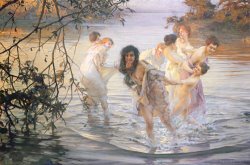 Paul Chabas - Happy Games painting