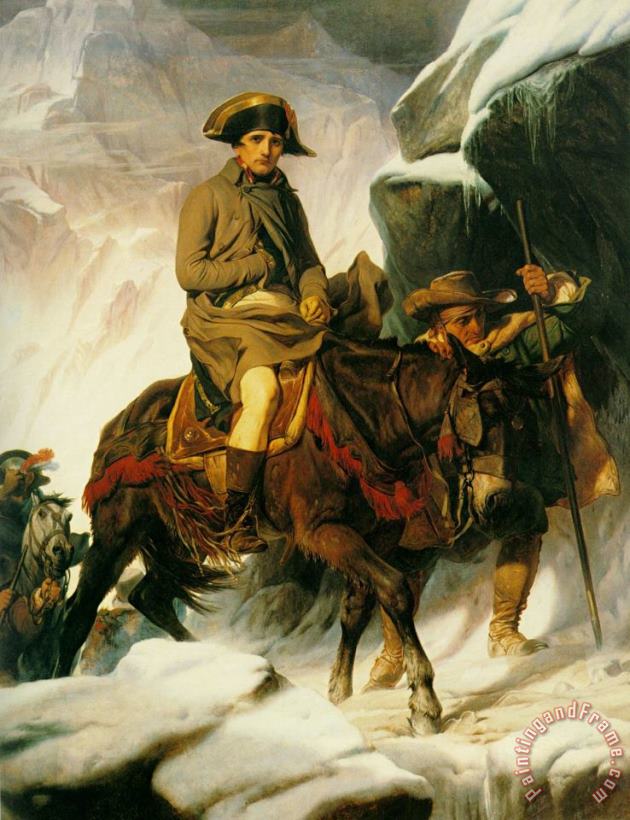 Paul Delaroche Napoleon Crossing The Alps Art Painting