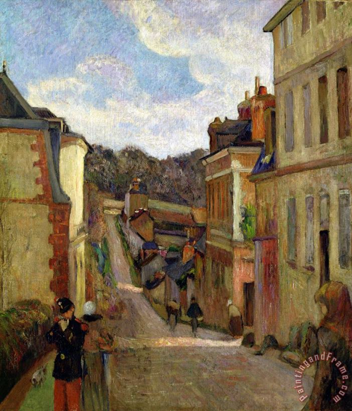 A Suburban Street painting - Paul Gauguin A Suburban Street Art Print