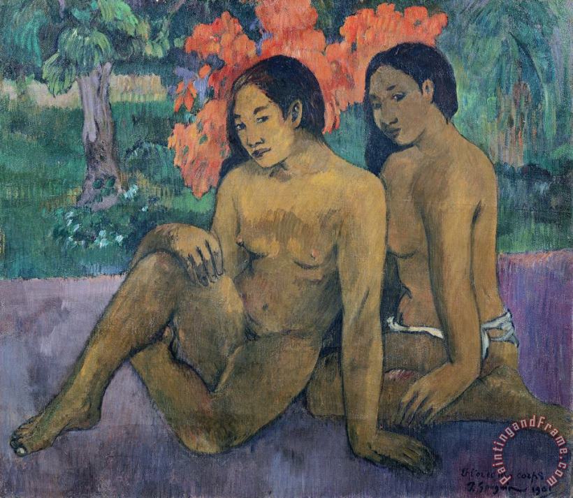 And the Gold of their Bodies painting - Paul Gauguin And the Gold of their Bodies Art Print