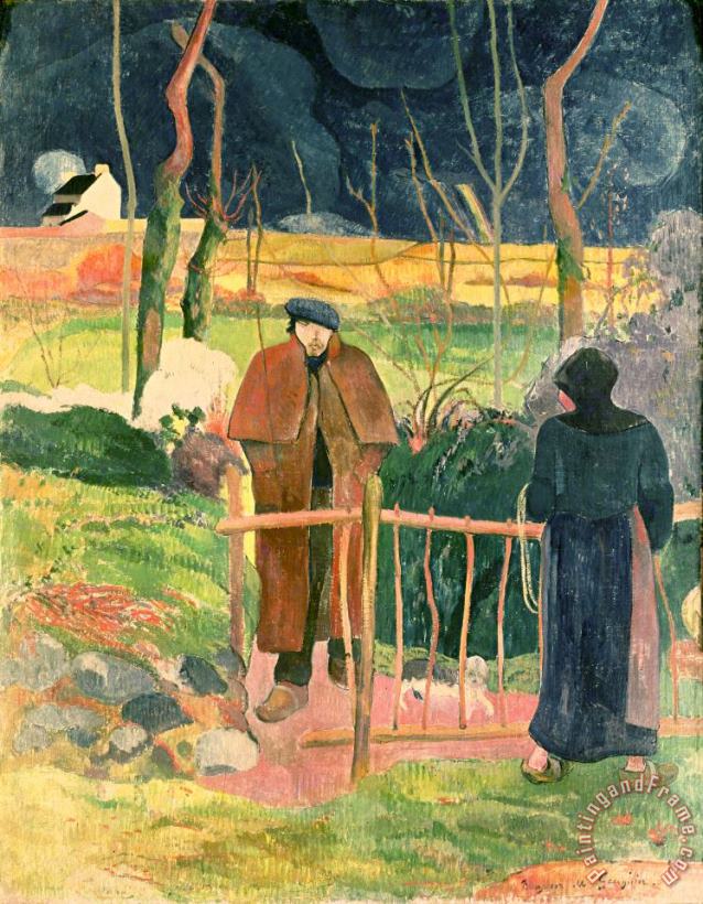 Bonjour Monsieur Gauguin painting - Paul Gauguin Bonjour Monsieur Gauguin Art Print