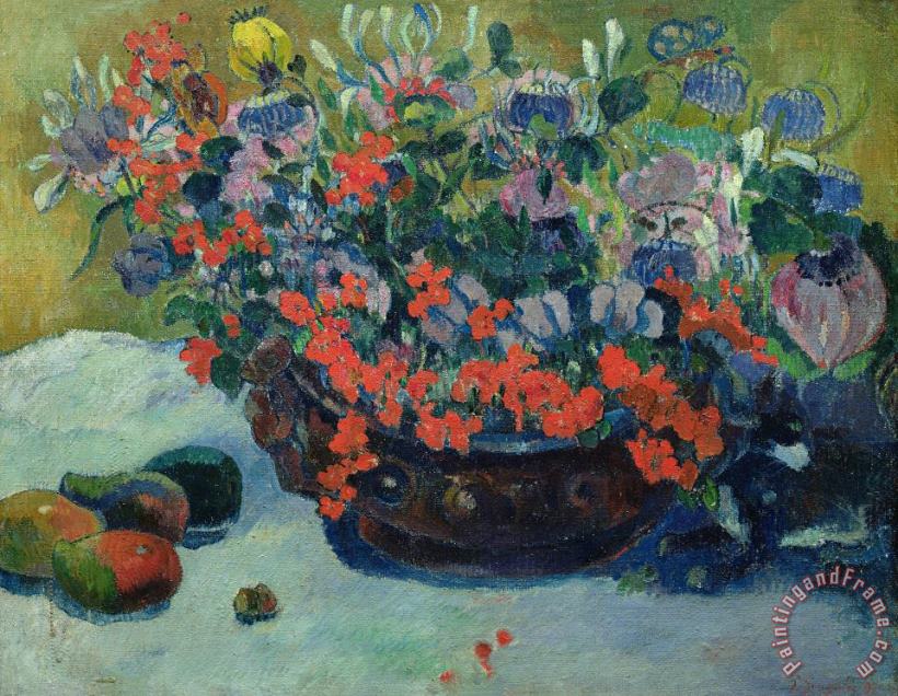 Paul Gauguin Bouquet of Flowers Art Print