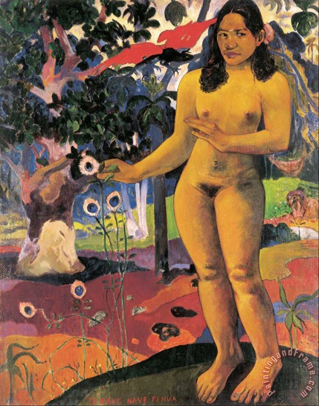 Paul Gauguin Delightful Land (te Nave Nave Fenua) Art Print