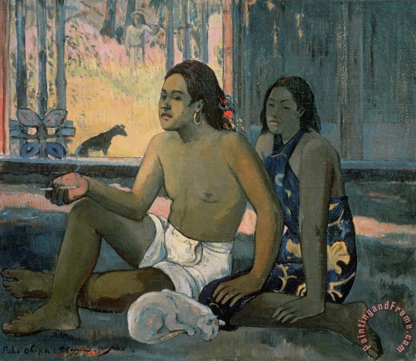 Eiaha Ohipa or Tahitians in a Room painting - Paul Gauguin Eiaha Ohipa or Tahitians in a Room Art Print