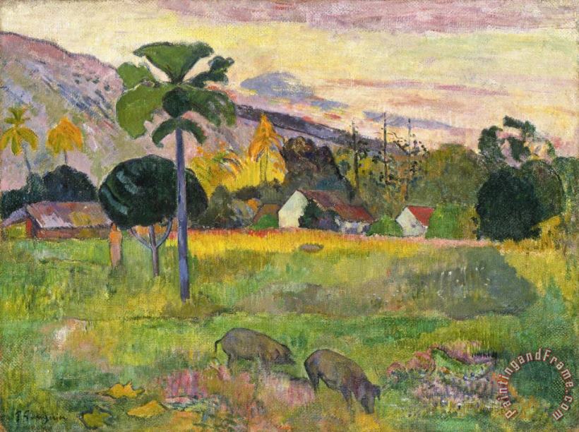 Paul Gauguin Haere Mai Art Print