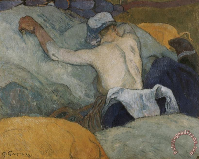 Paul Gauguin In The Heat (the Pigs) Art Print