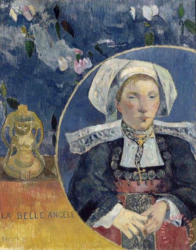 La Belle Angele painting - Paul Gauguin La Belle Angele Art Print