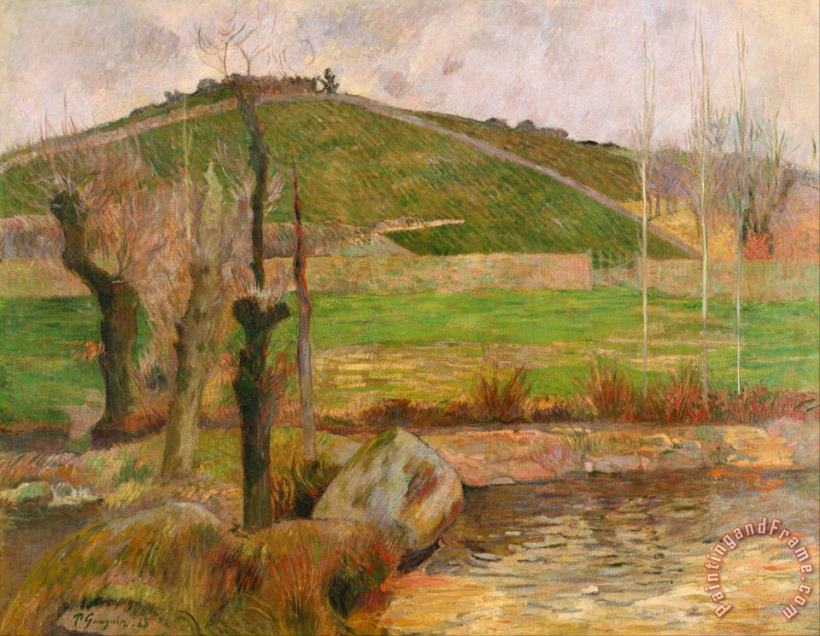 Landscape Near Pont Aven painting - Paul Gauguin Landscape Near Pont Aven Art Print