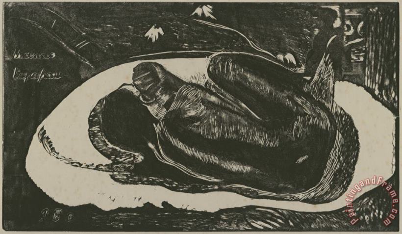 Manao Tupapau (spirit of The Dead Watching) painting - Paul Gauguin Manao Tupapau (spirit of The Dead Watching) Art Print