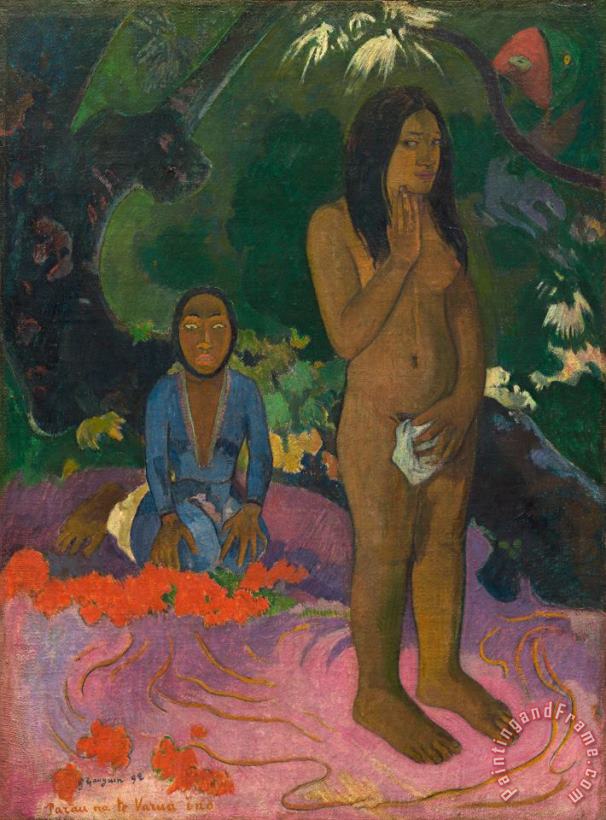 Paul Gauguin Parau Na Te Varua Ino Art Painting
