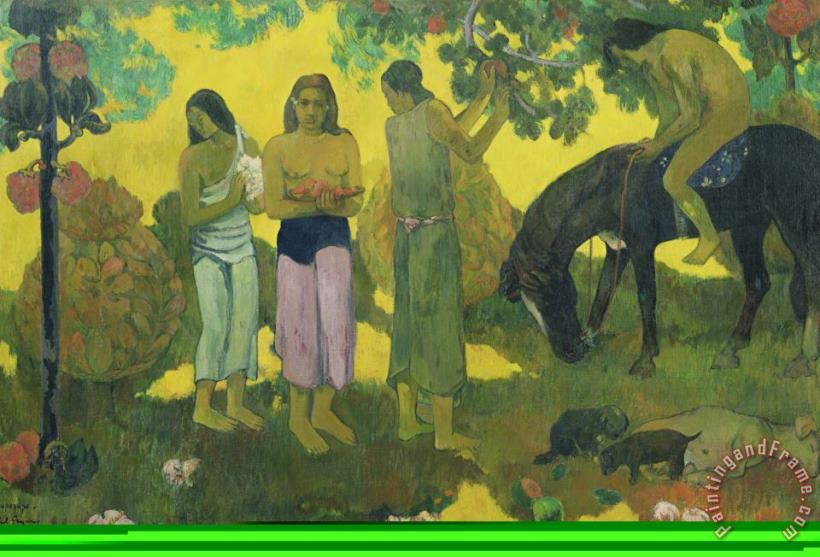 Paul Gauguin Rupe Rupe (fruit Gathering) Art Painting