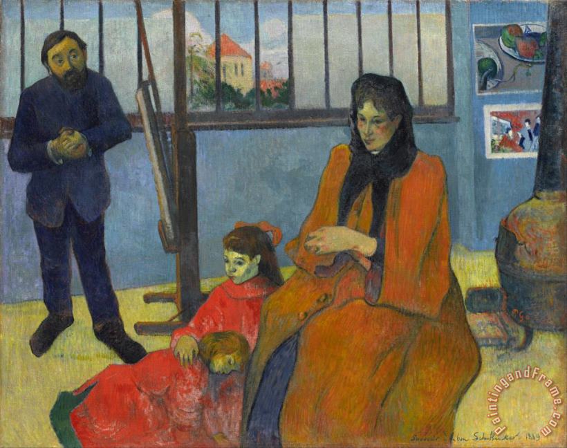 Paul Gauguin Schuffenecker's Studio Art Painting