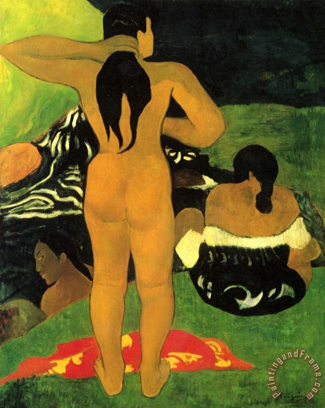 Tahitian Beach painting - Paul Gauguin Tahitian Beach Art Print