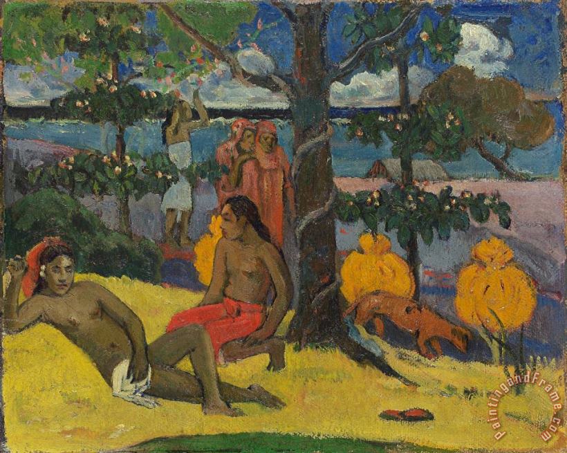 Paul Gauguin Tahitian Scene Art Print