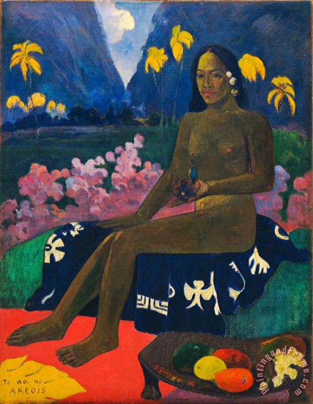 Te Aa No Areois painting - Paul Gauguin Te Aa No Areois Art Print