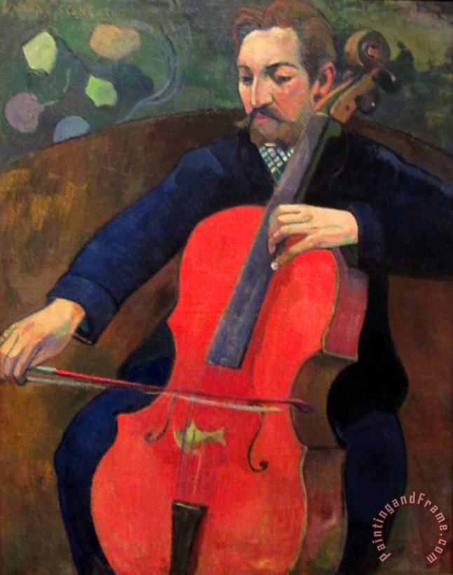 Paul Gauguin The Cellist Art Painting