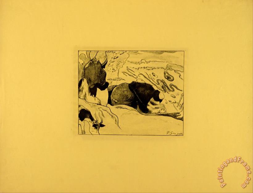The Laundresses painting - Paul Gauguin The Laundresses Art Print