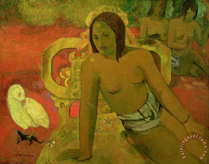 Vairumati painting - Paul Gauguin Vairumati Art Print