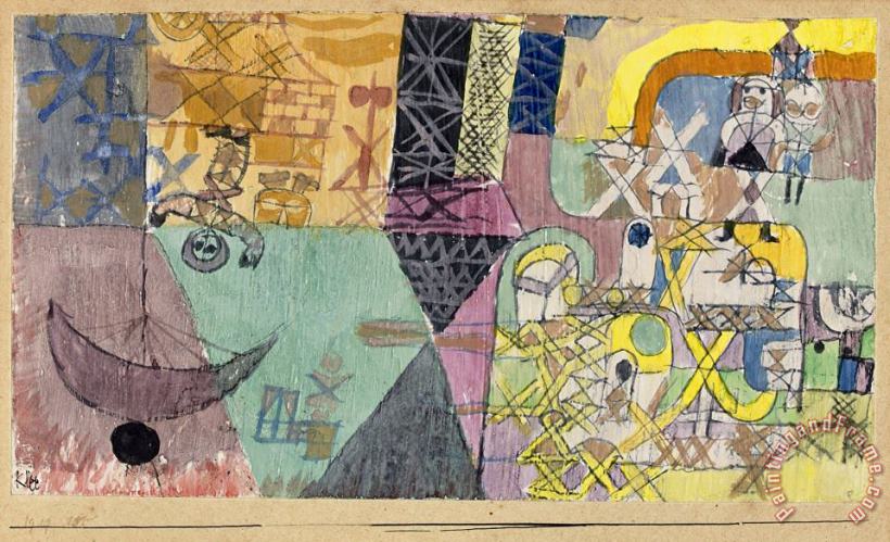 Paul Klee Asian Entertainers 1919 Art Print
