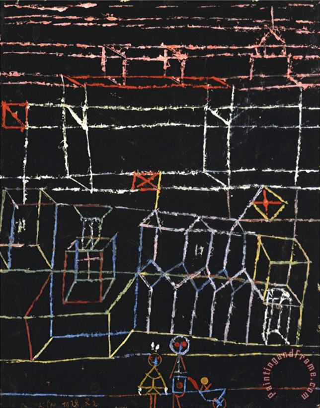 Paul Klee Children of The City Kinder Von Der Stadt Art Painting