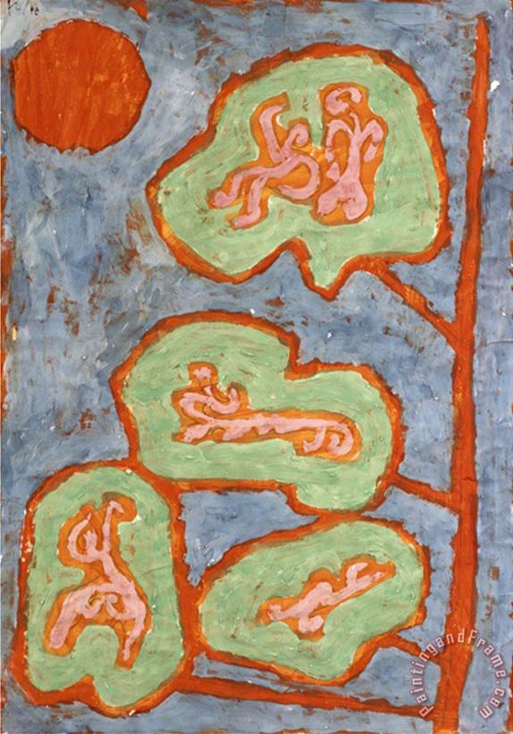 Paul Klee Figurative Leaves Figurale Blatter Art Print