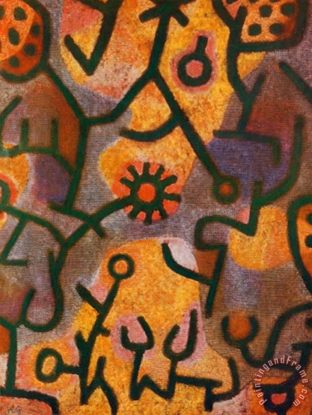 Paul Klee Flora Di Roccia Art Painting