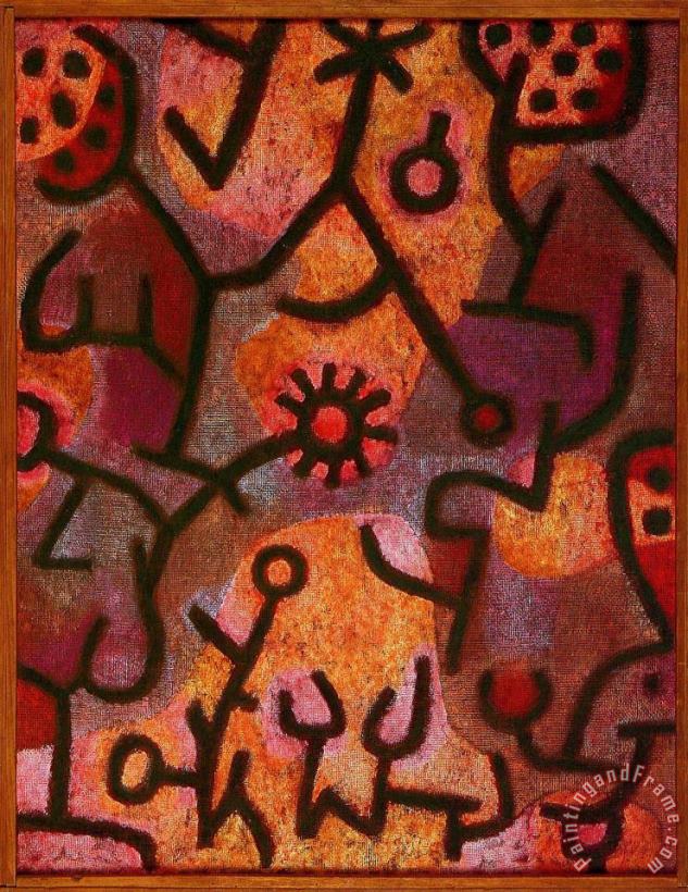Paul Klee Flora on Rocks Sun 1940 Art Print