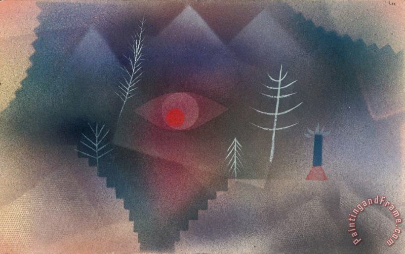 Glance of a Landscape painting - Paul Klee Glance of a Landscape Art Print