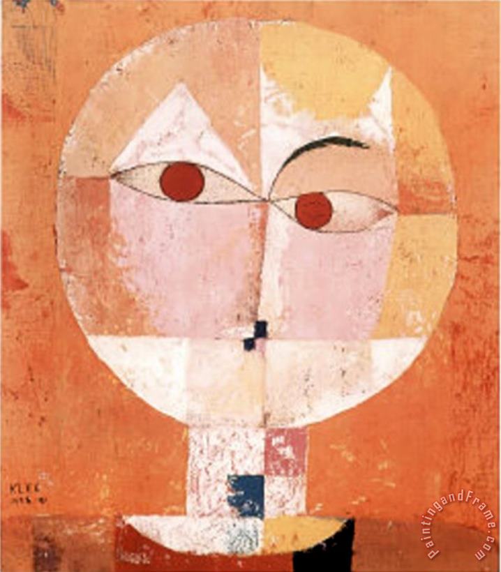 Paul Klee Head of a Man Art Painting