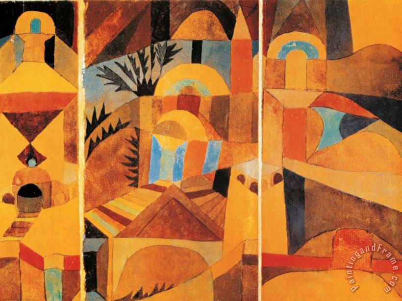 Paul Klee Il Giardino Del Tempio Art Print