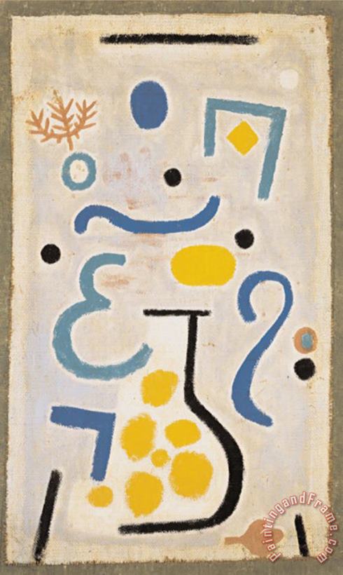 Paul Klee Le Vase Art Print