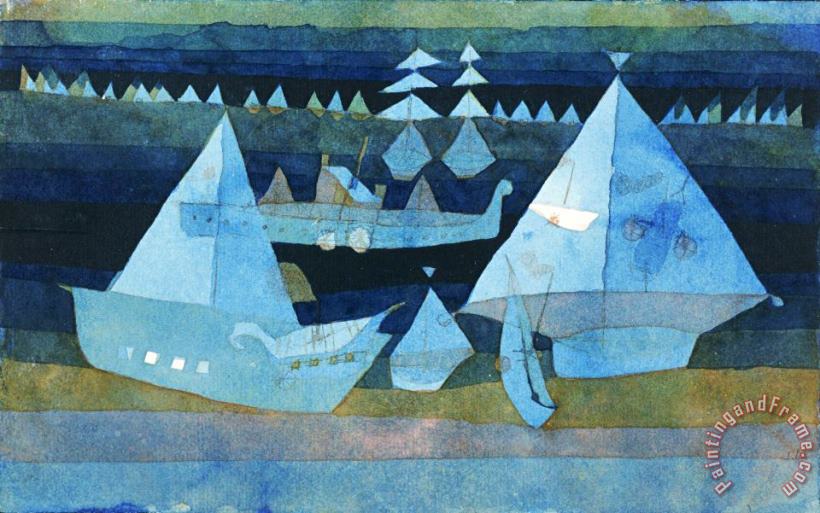 Paul Klee Little Regatta Art Painting