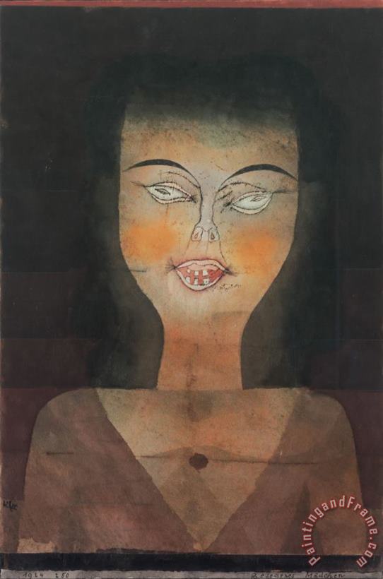 Paul Klee Possessed Girl 1924 Art Print