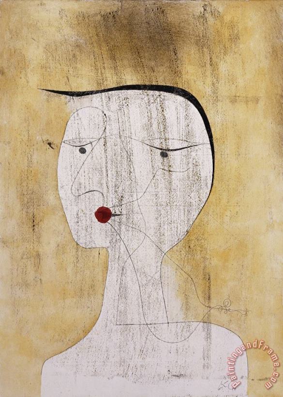 Sealed Woman painting - Paul Klee Sealed Woman Art Print