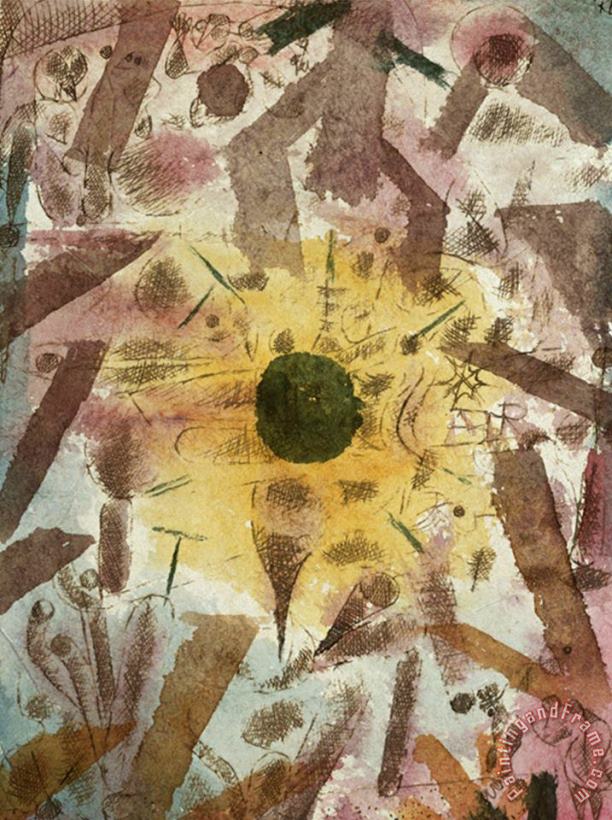 Solar Eclipse Sonnenfinsternis painting - Paul Klee Solar Eclipse Sonnenfinsternis Art Print